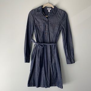 Old Navy 100% cotton women’s denim shirt dress